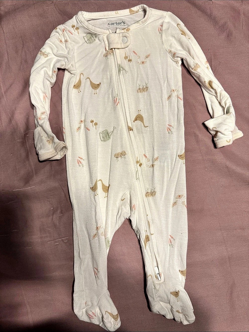 carter's Footed Animal Print Sleeper Baby 3M